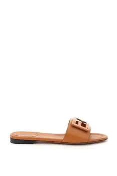 Fendi | Fendi FF Logo Plaque Open Toe Sandals