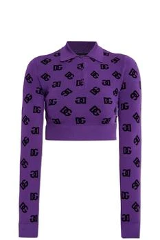 Dolce & Gabbana | Dolce & Gabbana Logo Jacquard Polo Shirt