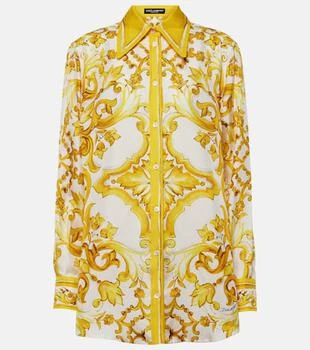 Dolce
Gabbana | Majolica silk twill shirt
