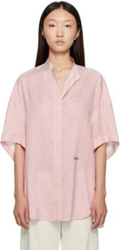 Stella McCartney | Red
White Striped Short Sleeve Shirt