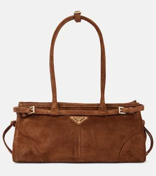 Prada | Prada Bonnie Medium suede shoulder bag