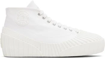 Balmain | White Riff Low Canvas Sneakers