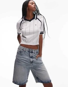 Tommy Jeans Mia relaxed bermuda denim shorts in bleached wash