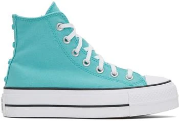 Blue Chuck Taylor All Star Lift Platform Stars Sneakers