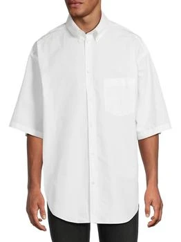 Balenciaga | Logo Back Oversized Fit Cotton Shirt