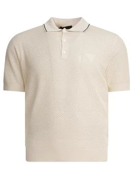 Prada | Prada Logo-Embroidered Knitted Polo Shirt