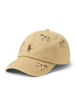 Ralph Lauren Dog-Embroidered Twill Ball Cap