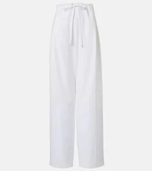Khaite | Trenton cotton poplin wide-leg pants