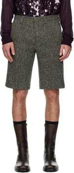 Dries Van Noten | Gray Tailored Wool Shorts