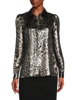 Dolce 
Gabbana | ​Leopard Print Silk Satin Shirt