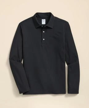 Brooks Brothers Spread Collar Long-Sleeve Polo Shirt