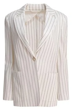Max Mara | Max Mara Jadi Striped Single-Breasted Tailored Blazer
