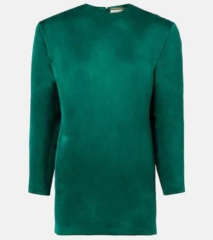 Yves Saint Laurent | Silk satin minidress