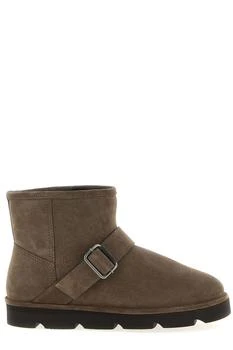 Brunello Cucinelli | Brunello Cucinelli Monile Detailed Buckle Strap Ankle Boots