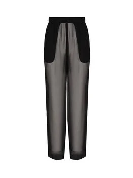 Yves Saint Laurent | Saint Laurent High Waist Wide Leg Trousers