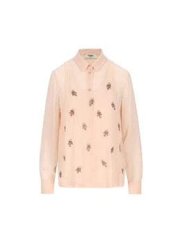Fendi | Fendi Floral Embellished Long-Sleeved Top