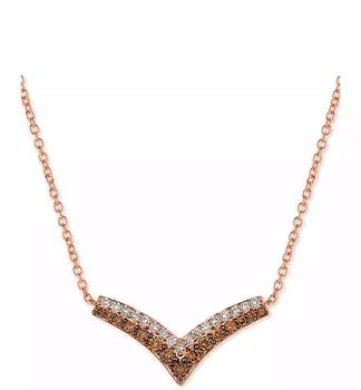 Le Vian | Creme Brulee® Diamond Chevron 18" Statement Necklace (1-1/10 ct. t.w.) in 14k Rose Gold