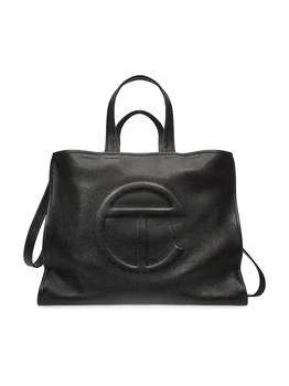 Large Pebbled Leather Carry Bag
