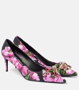Dolce
Gabbana | Lollo embellished floral pumps