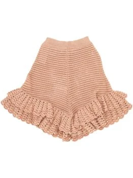 Chloé | Chloé Crochet Knit Ruffled Mini Shorts