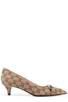 Gucci | Gucci Horsebit Pointed-Toe Pumps