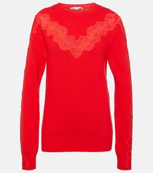 Stella McCartney | Lace-trimmed wool sweater