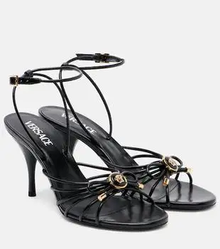 Versace | Leather slingback sandals