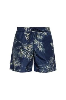 Moncler | Moncler Logo Patch Pattern Swim Shorts