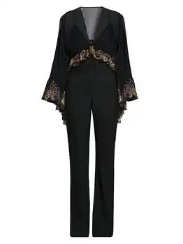 ETRO | Paisley Trim Cape Catsuit