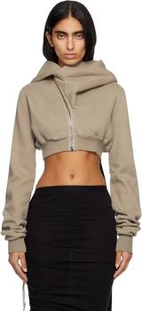 Rick Owens | Taupe Concordians Micro Mountain Hoodie