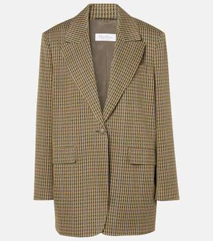 Max Mara | Atlanta houndstooth wool-blend blazer