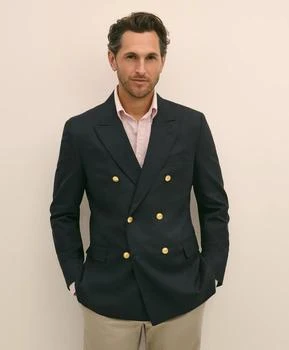 Classic Fit Stretch Wool Double-Breasted 1818 Blazer