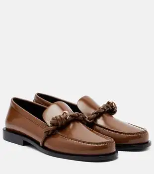 Jil Sander | Tangle leather loafers