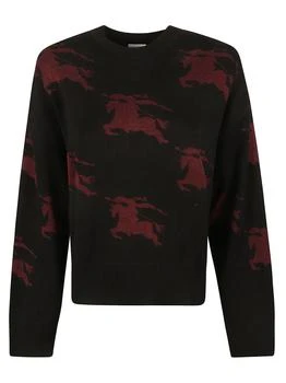 Burberry | Burberry Logo Intarsia-Knit Crewneck Jumper