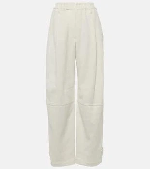 Brunello Cucinelli | Herringbone cotton and linen straight pants