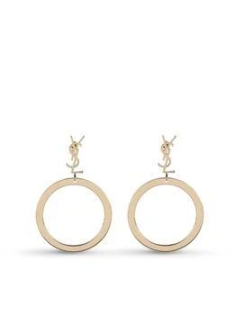 Yves Saint Laurent | Saint Laurent Cassandre Pendant Hoop Earrings