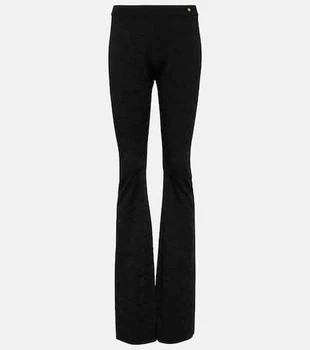 Versace | Greca intarsia high-rise flared pants