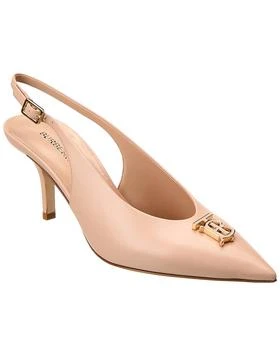 Burberry | Monogram Motif Leather Slingback Pump