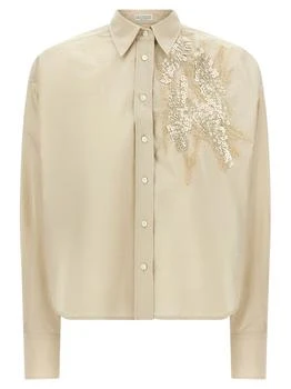 Brunello Cucinelli | Brunello Cucinelli Embellished Buttoned Blouse