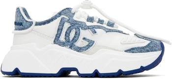 Dolce & Gabbana | Blue & White Daymaster Sneakers