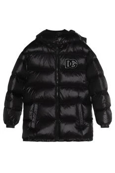 Dolce & Gabbana | Dolce & Gabbana Kids Logo Patch Padded Coat