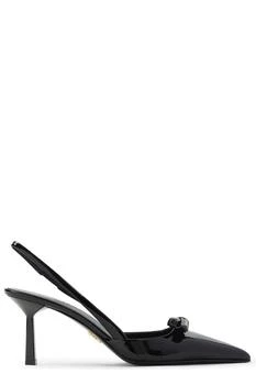 Prada | Prada Pointed-Toe Slingback Pumps