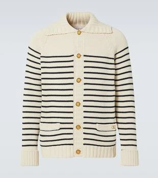 Valentino | VLogo Signature striped cotton cardigan