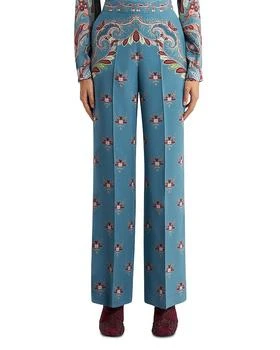 ETRO | Printed Silk Trousers