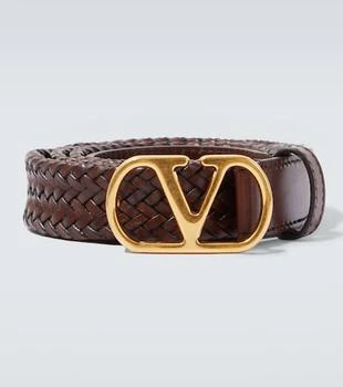 Valentino | VLogo braided leather belt