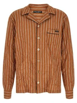 Dolce & Gabbana | Dolce & Gabbana Crinkled Striped Vanity Shirt