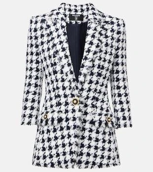 Balmain | Houndstooth tweed blazer