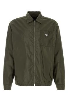 Prada | Prada Triangle-Logo Zipped Shirt