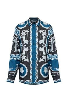 Versace | Versace Pattern-Printed Long-Sleeved Shirt