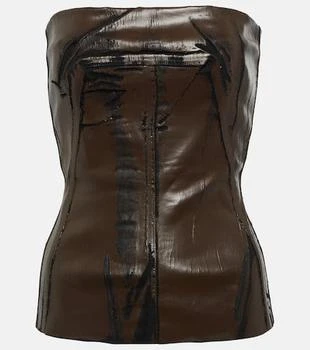 Rick Owens | Coated denim corset